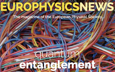Europhysics News cover: quantum entanglement